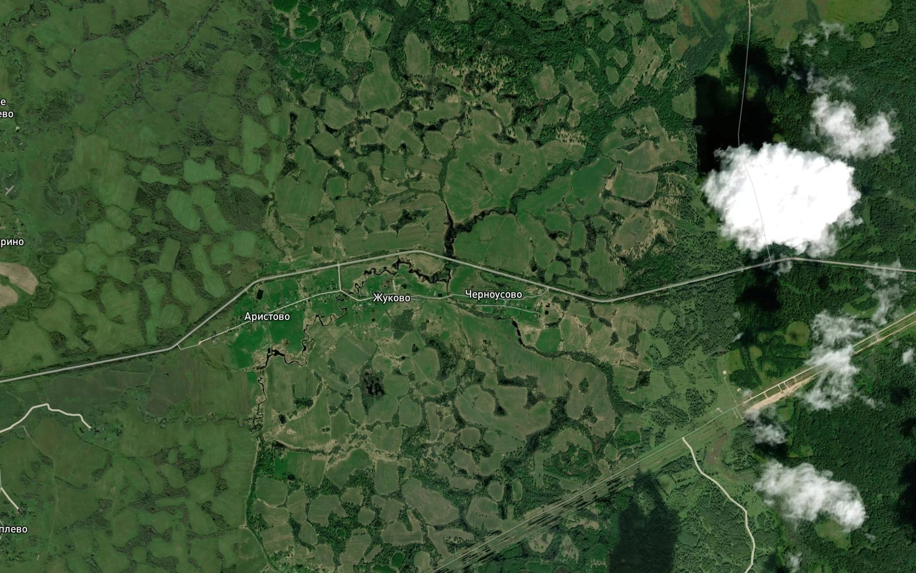 Satellite map of the Chernavka
