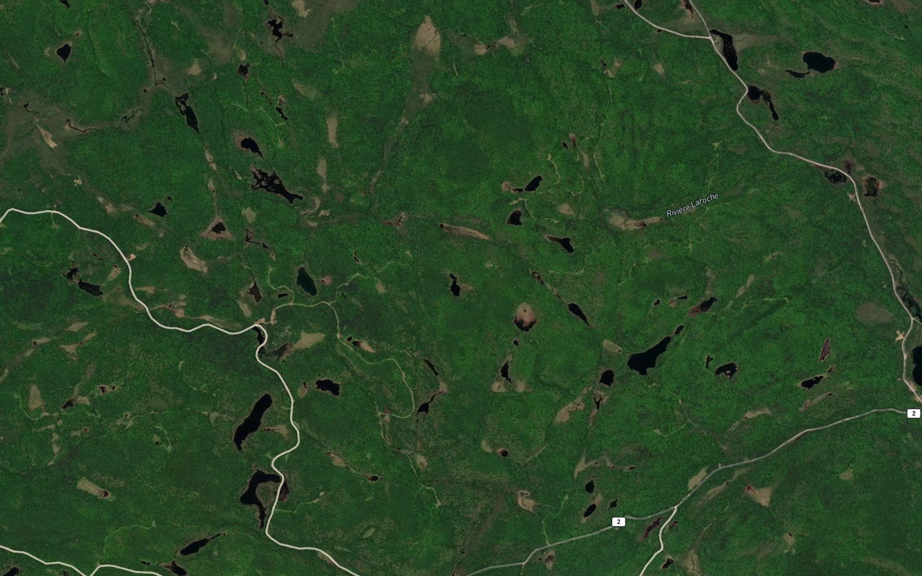Satellite map of the Etang Nathalie