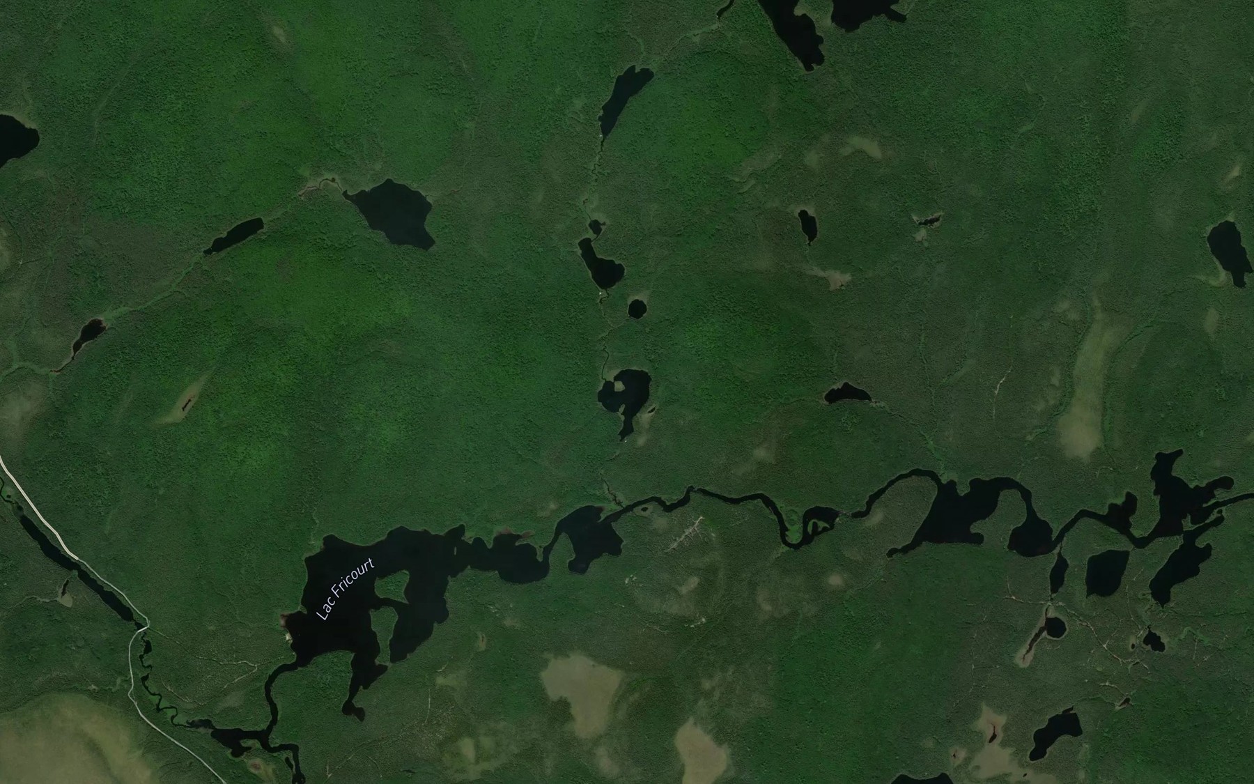 Satellite map of the Lac Blainville