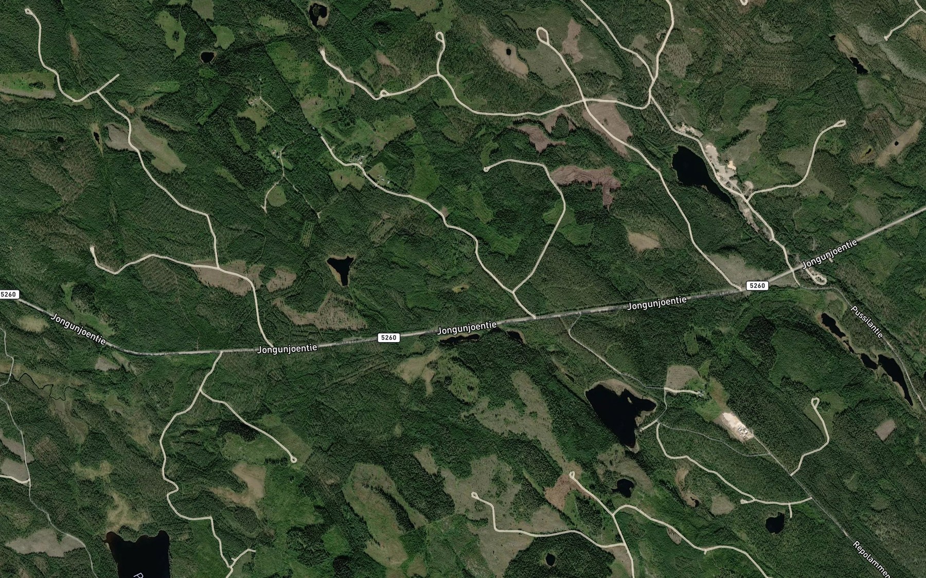 Satellite map of the Sammallampi