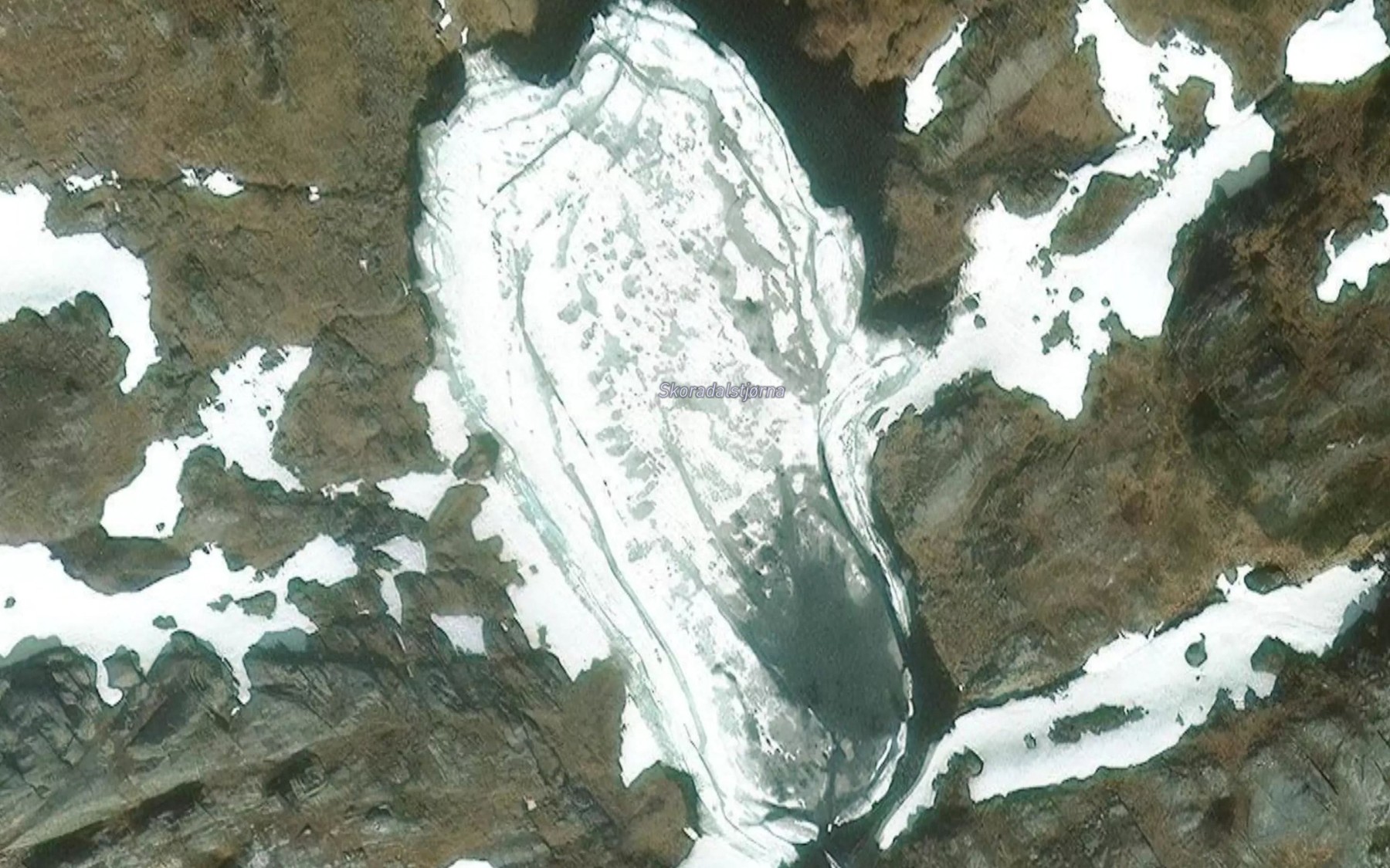 Satellite map of the Skoradalstjorni