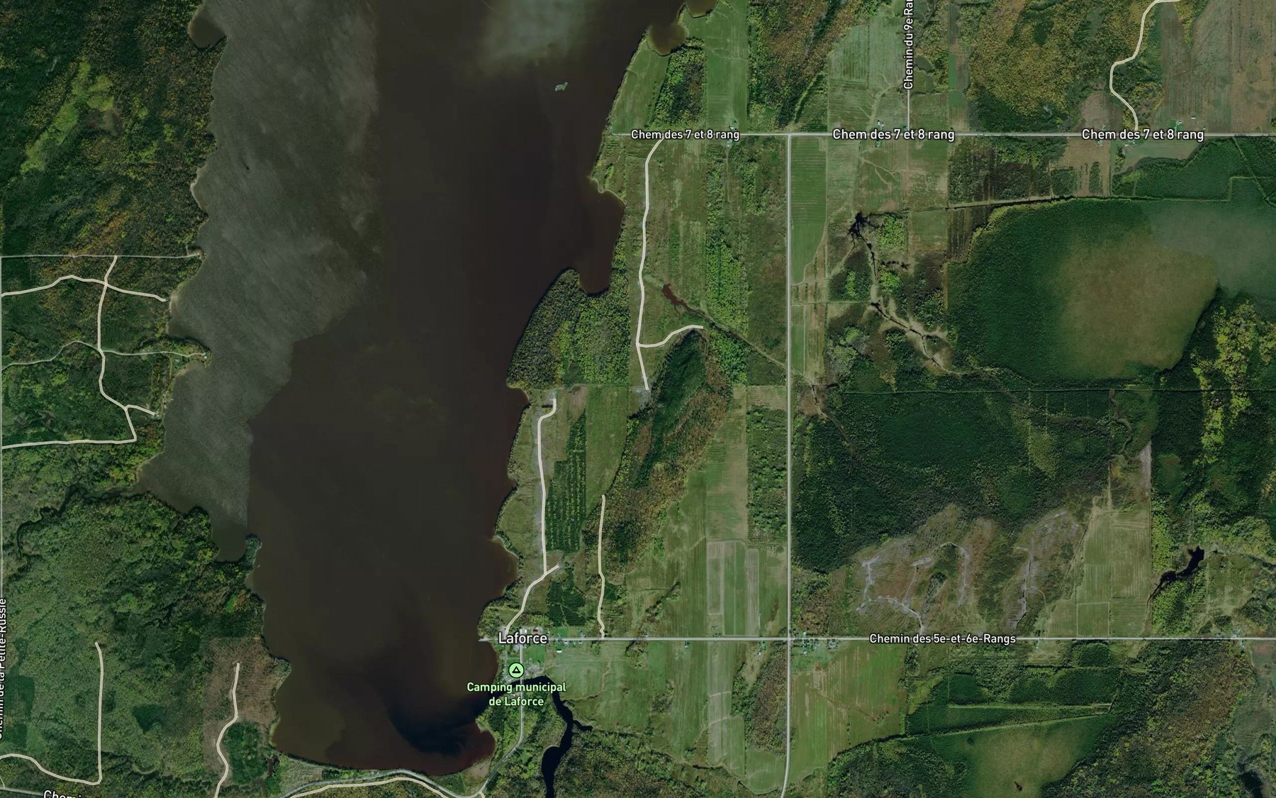 Satellite map of the Cours d'eau Hurtubise