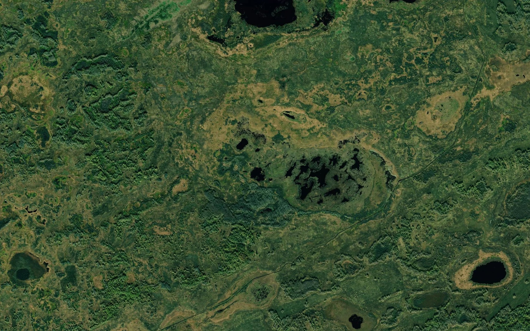 Satellite map of the Ozero Kosmatoye