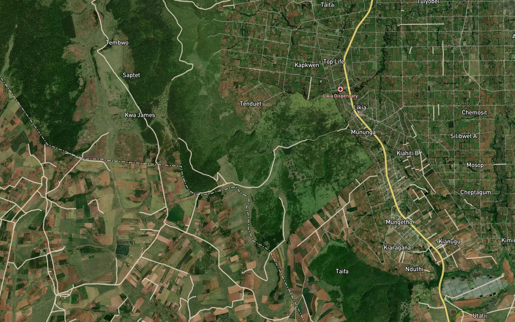 Satellite map of the Makalia