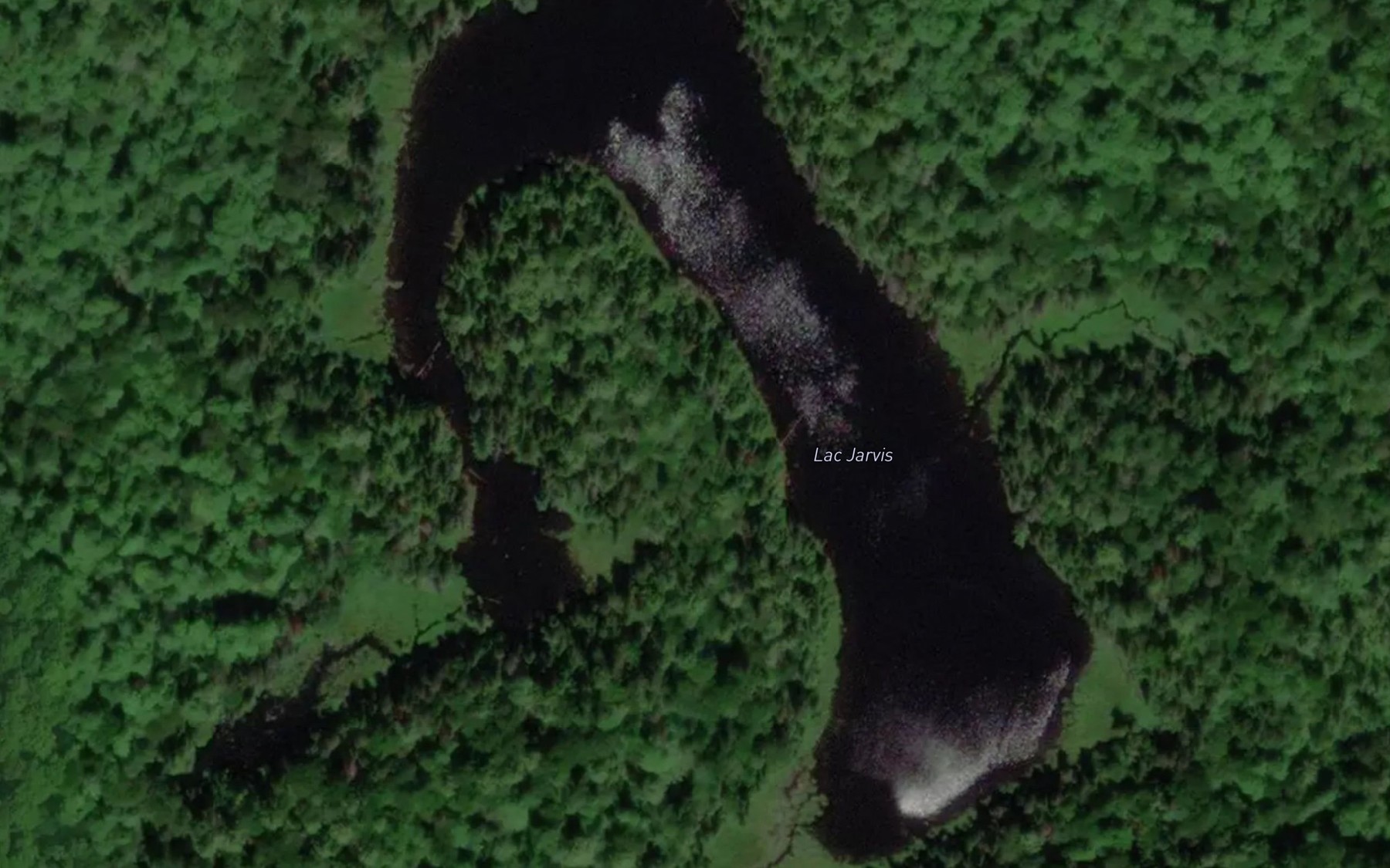 Satellite map of the Lac Jarvis