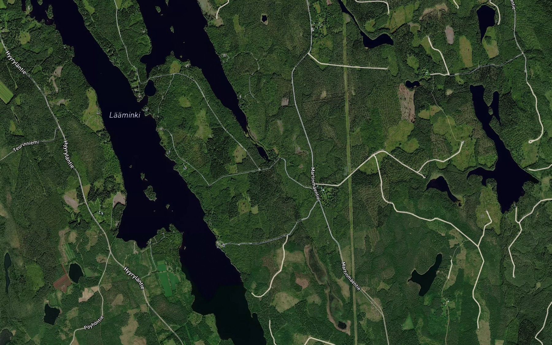 Satellite map of the Viitakoski