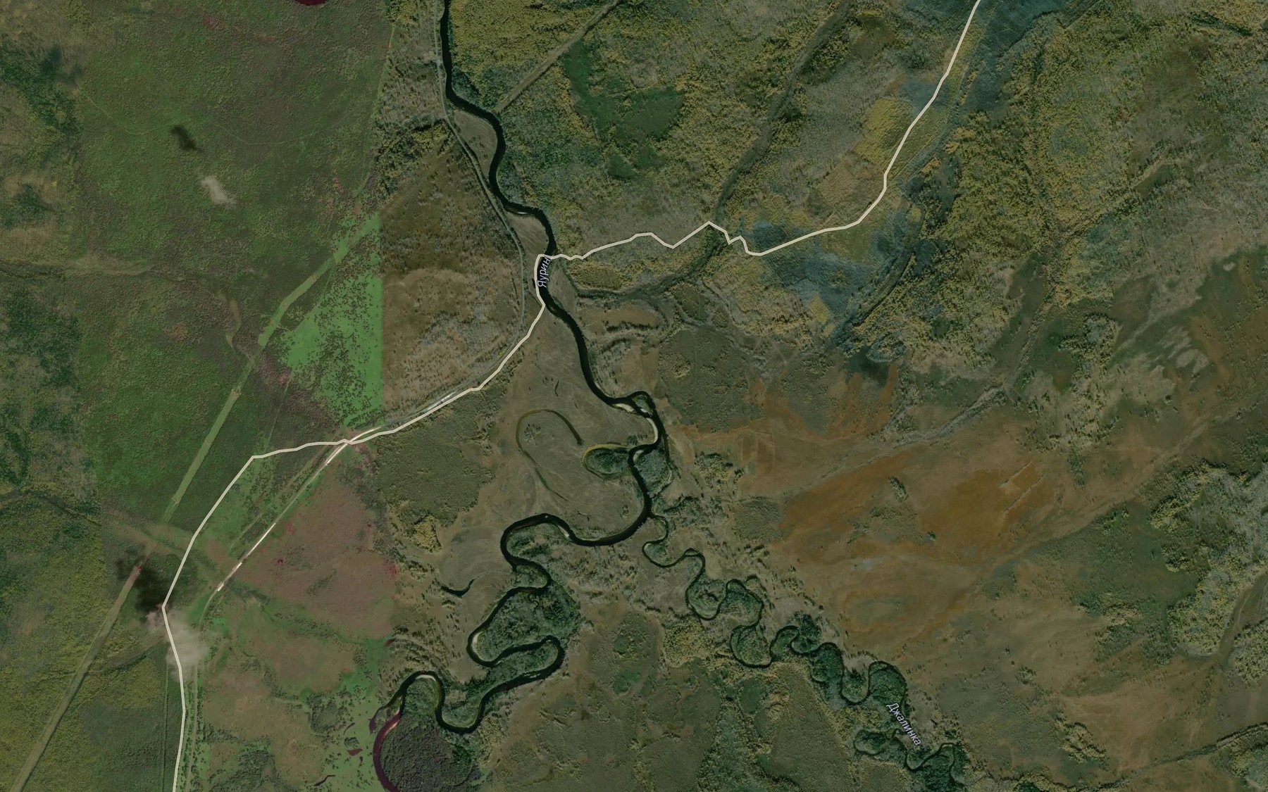 Satellite map of the Dzhalinka