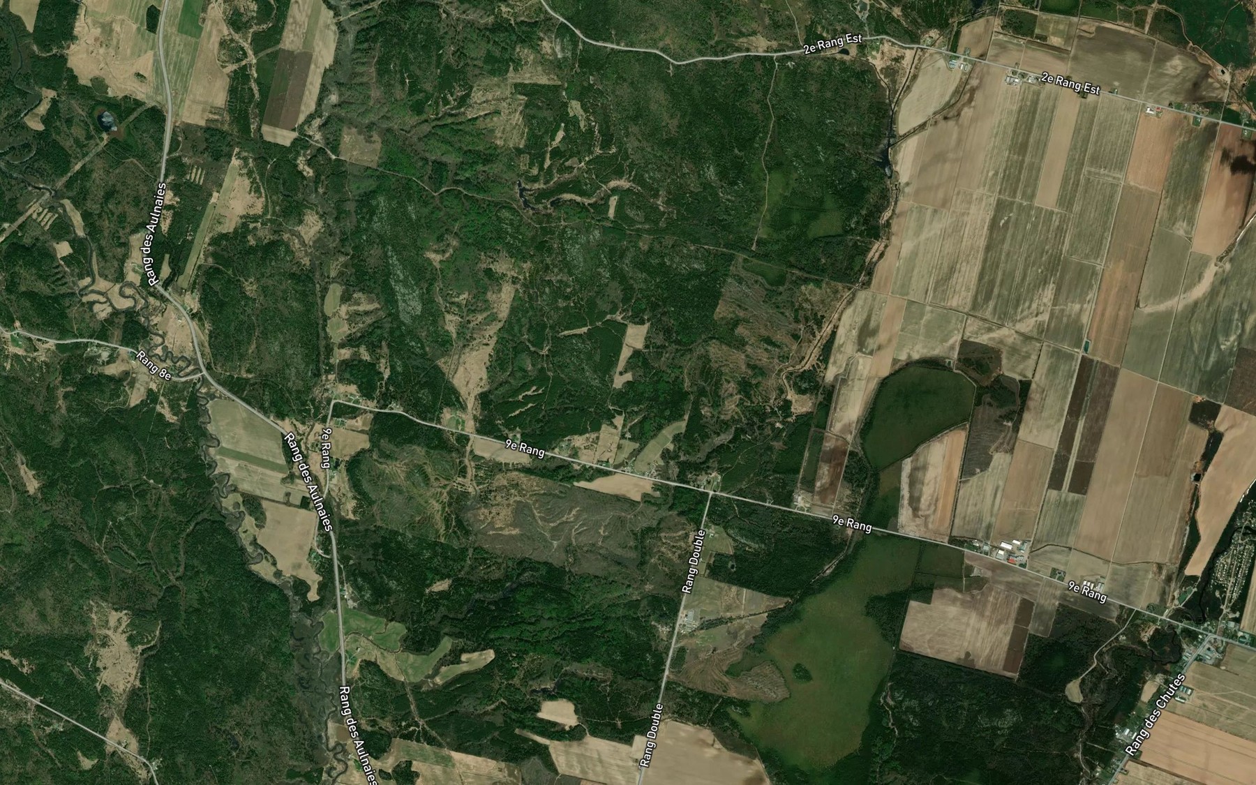 Satellite map of the Embranchement Bedard-Desgagne