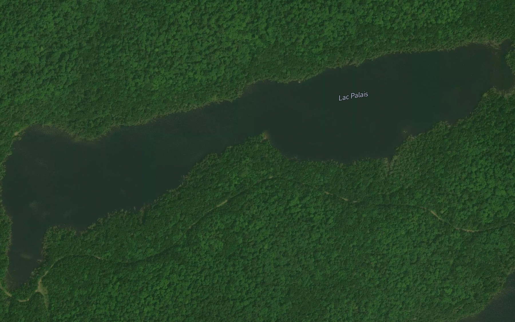 Satellite map of the Lac Palais