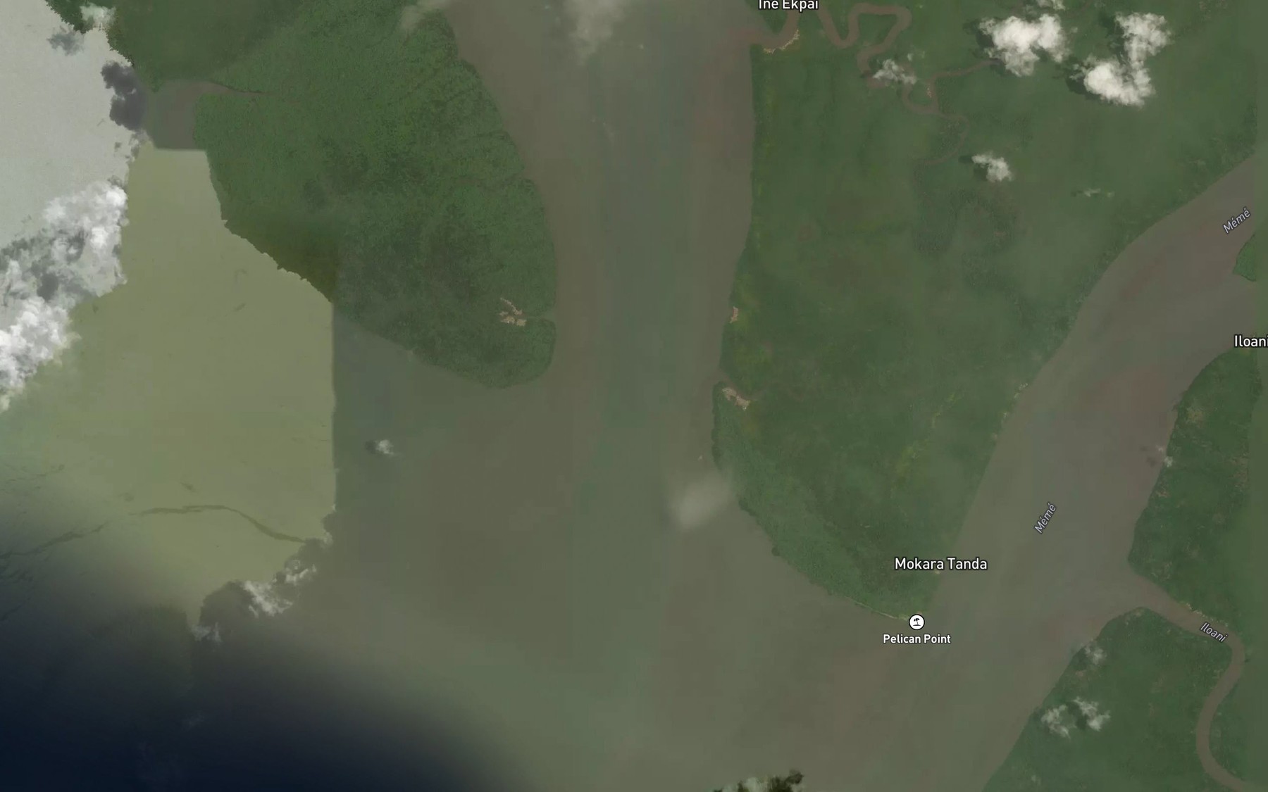 Satellite map of the Andokat