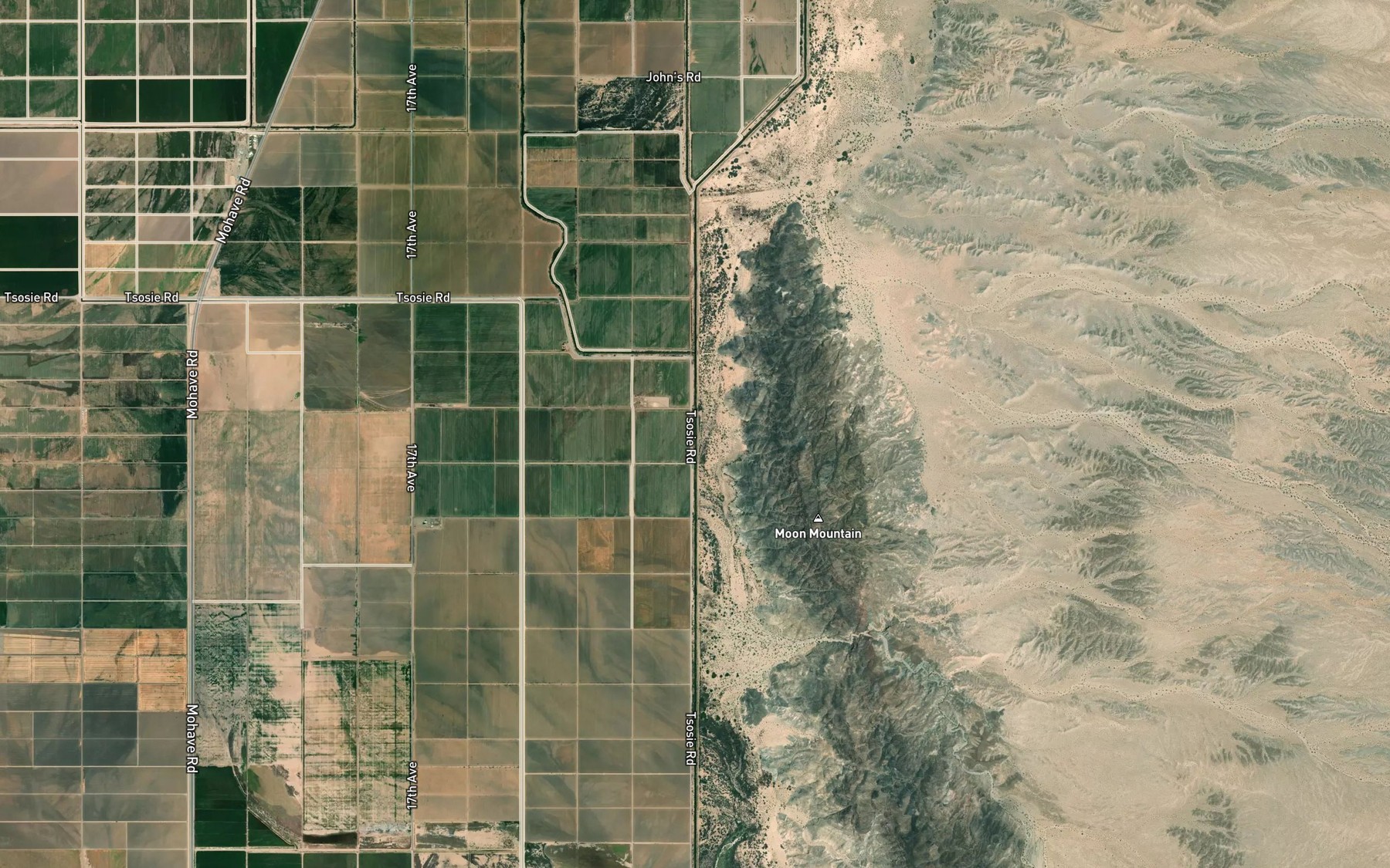 Satellite map of the Mesa Drain