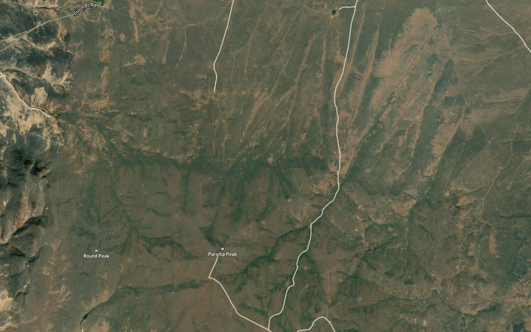 Satellite map of the Coffee Pot Spring