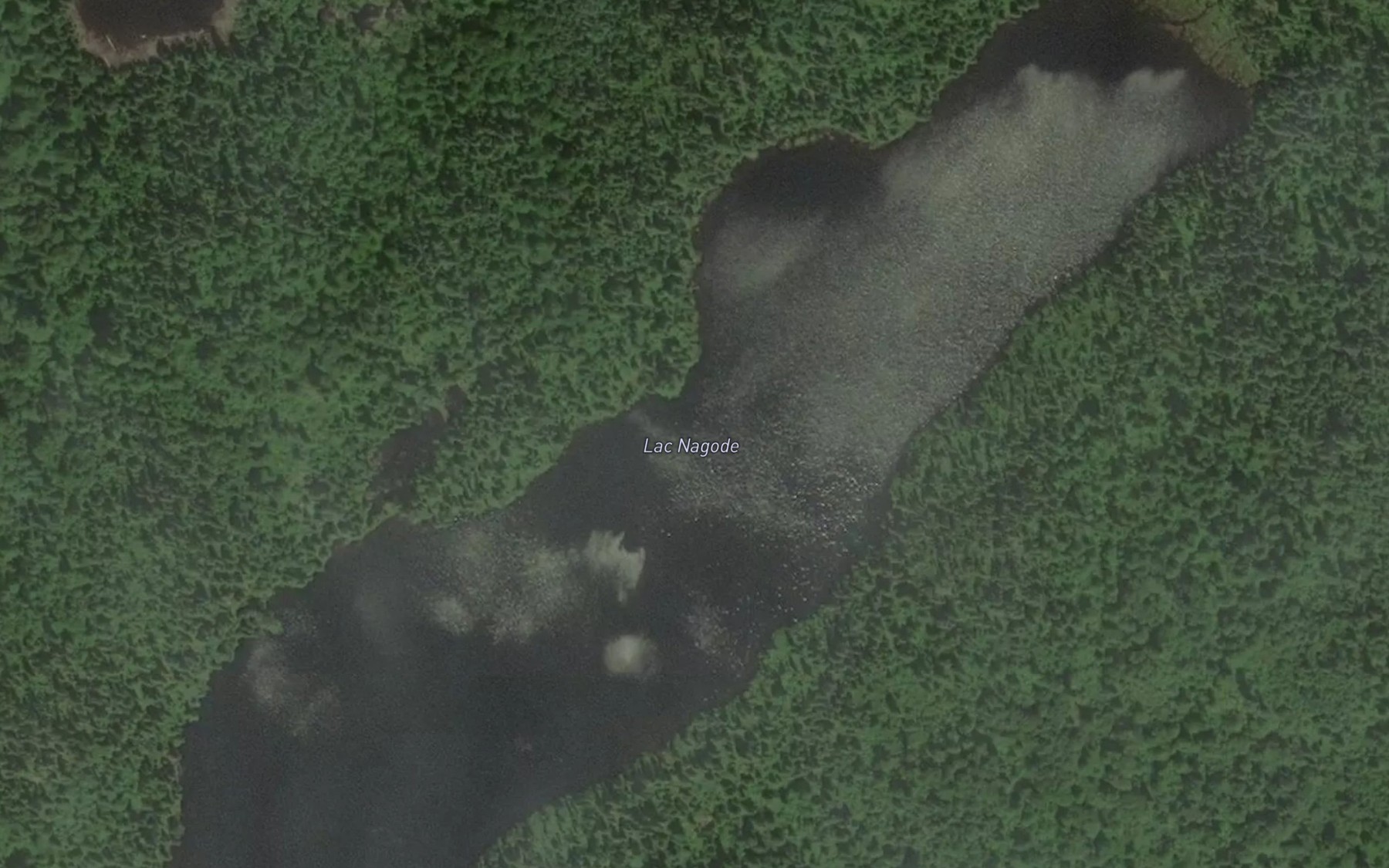 Satellite map of the Lac Nagode