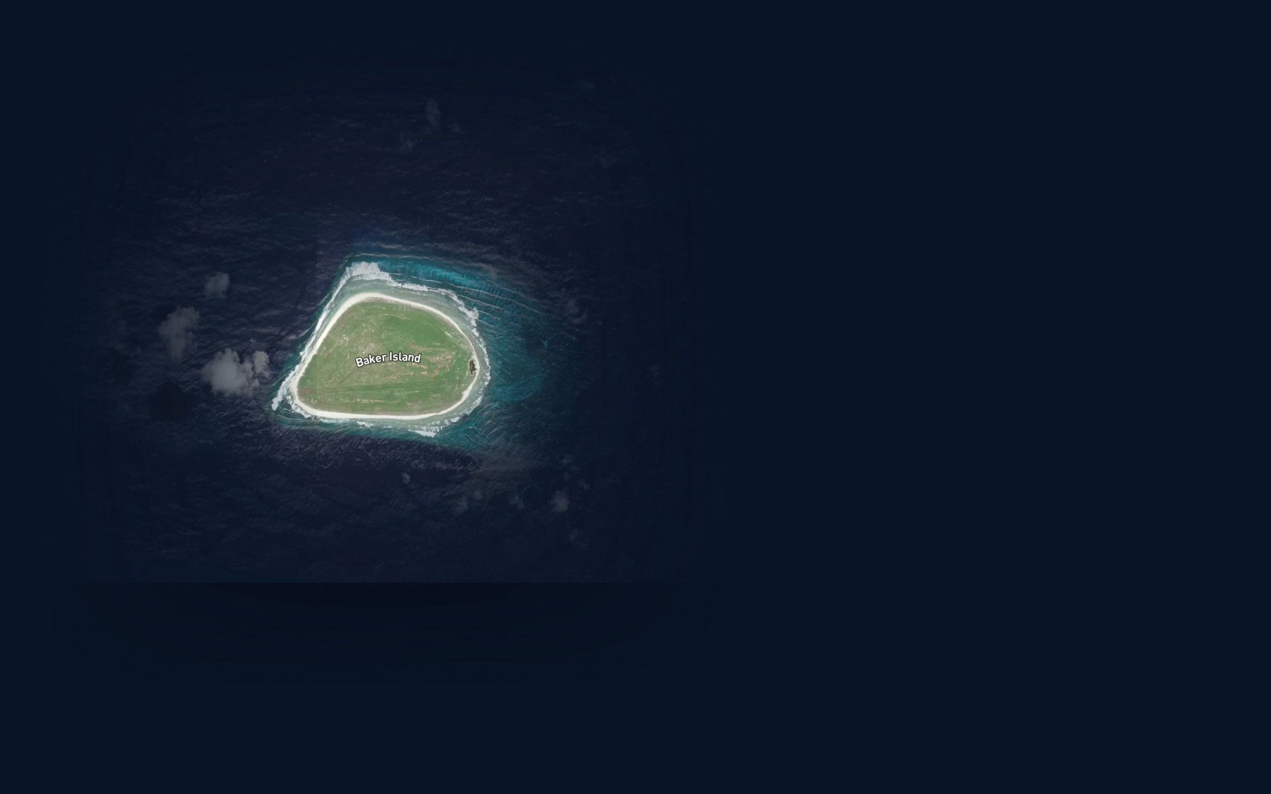 Satellite map of the Coral Shoal