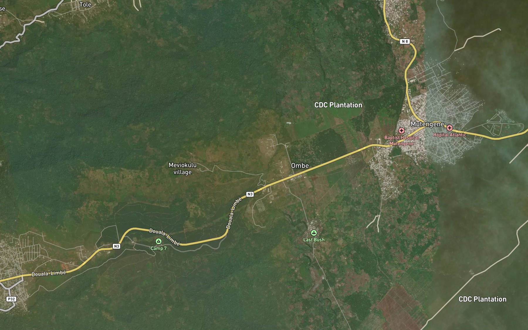 Satellite map of the Mavio
