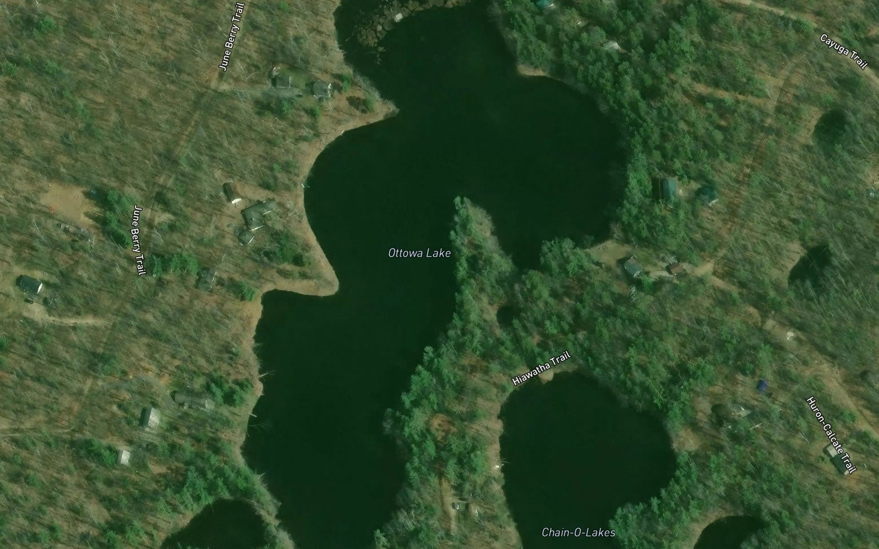 Satellite map of the Ottowa Lake
