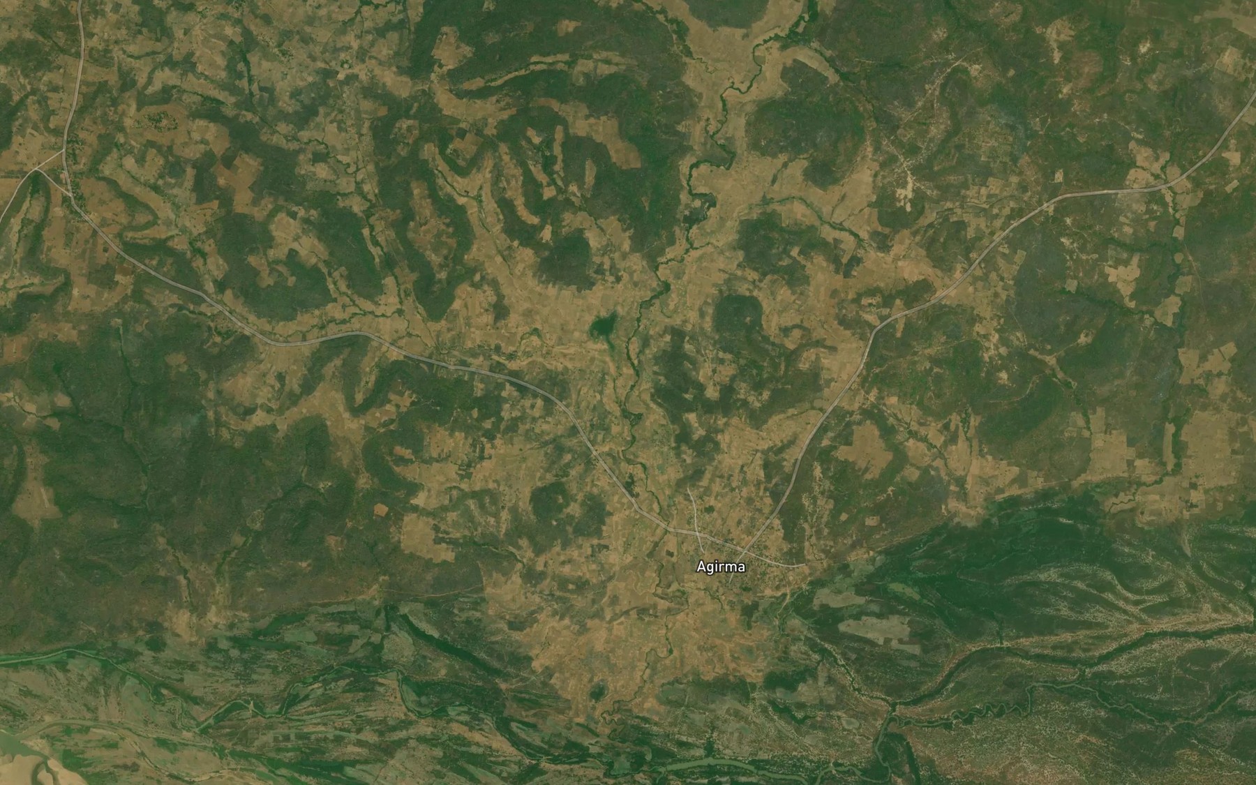 Satellite map of the Akereku