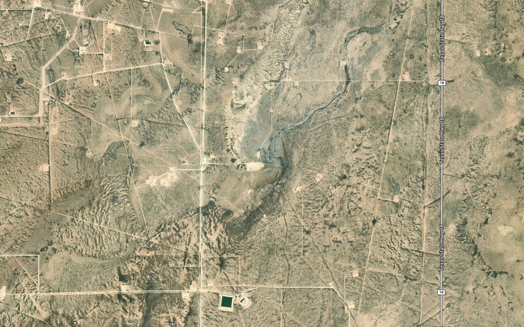 Satellite map of the Monument Springs