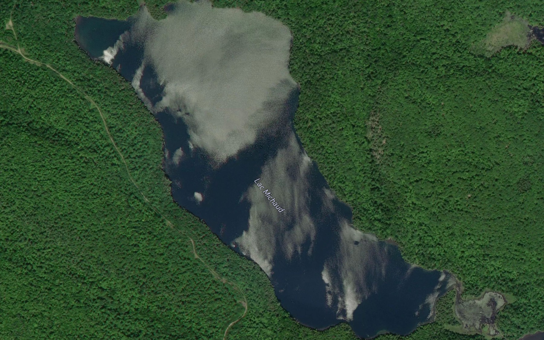 Satellite map of the Lac Michaud