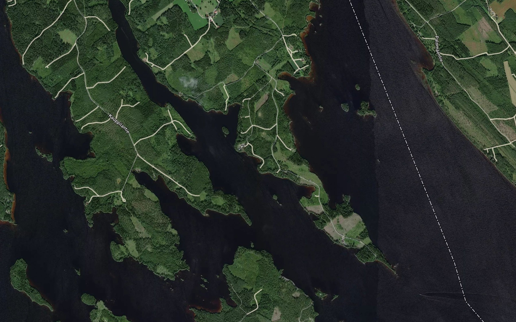 Satellite map of the Mustalahti