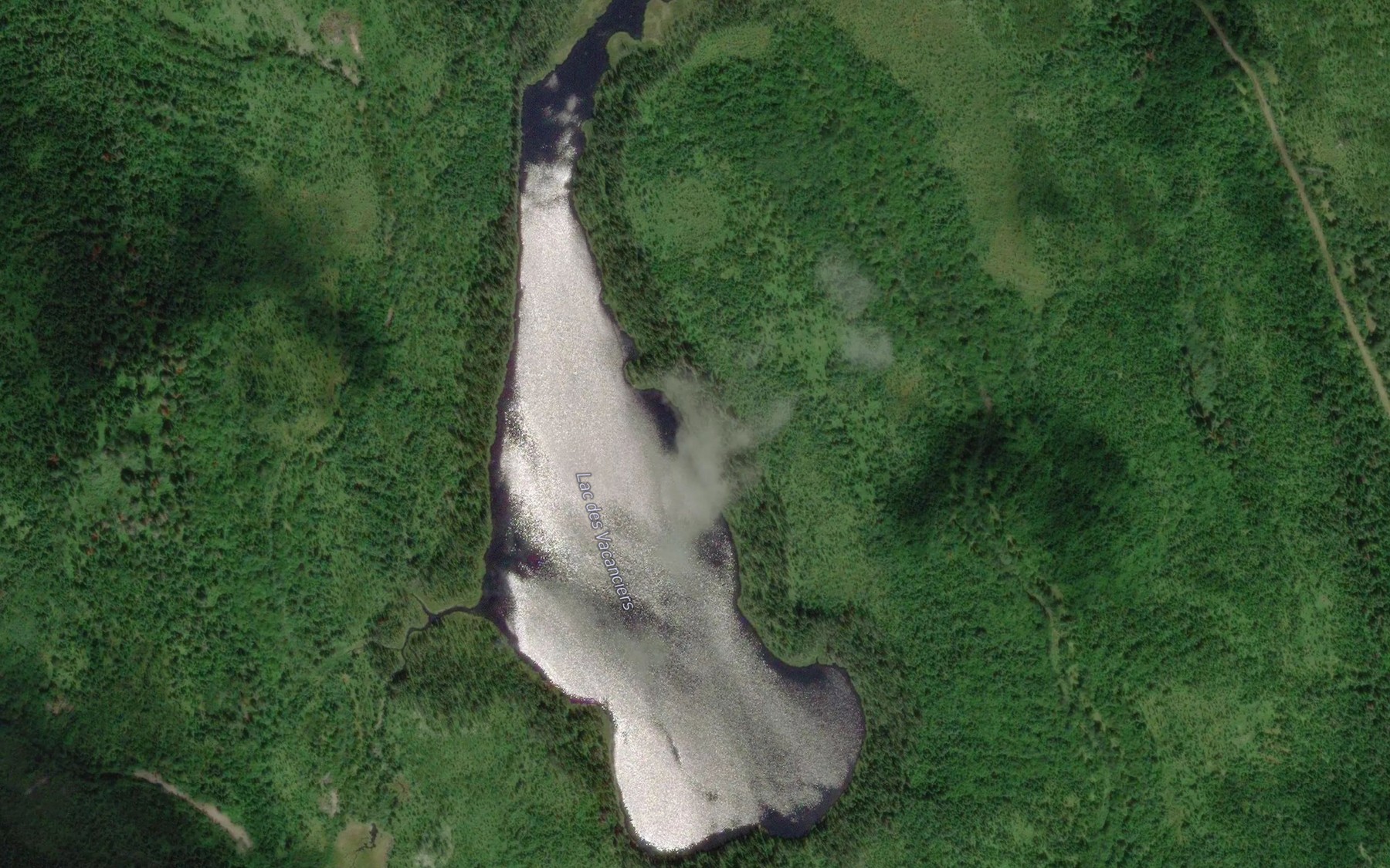 Satellite map of the Lac des Vacanciers