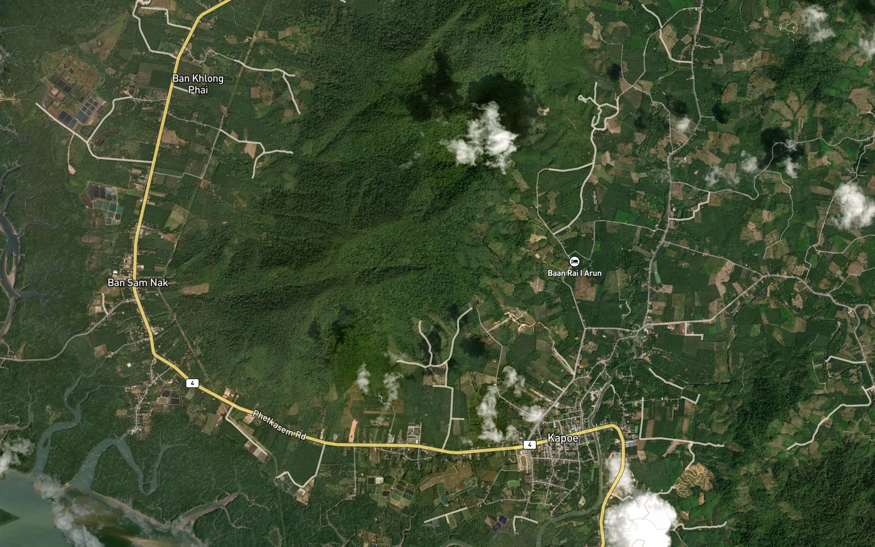 Satellite map of the Nam Tok Narai