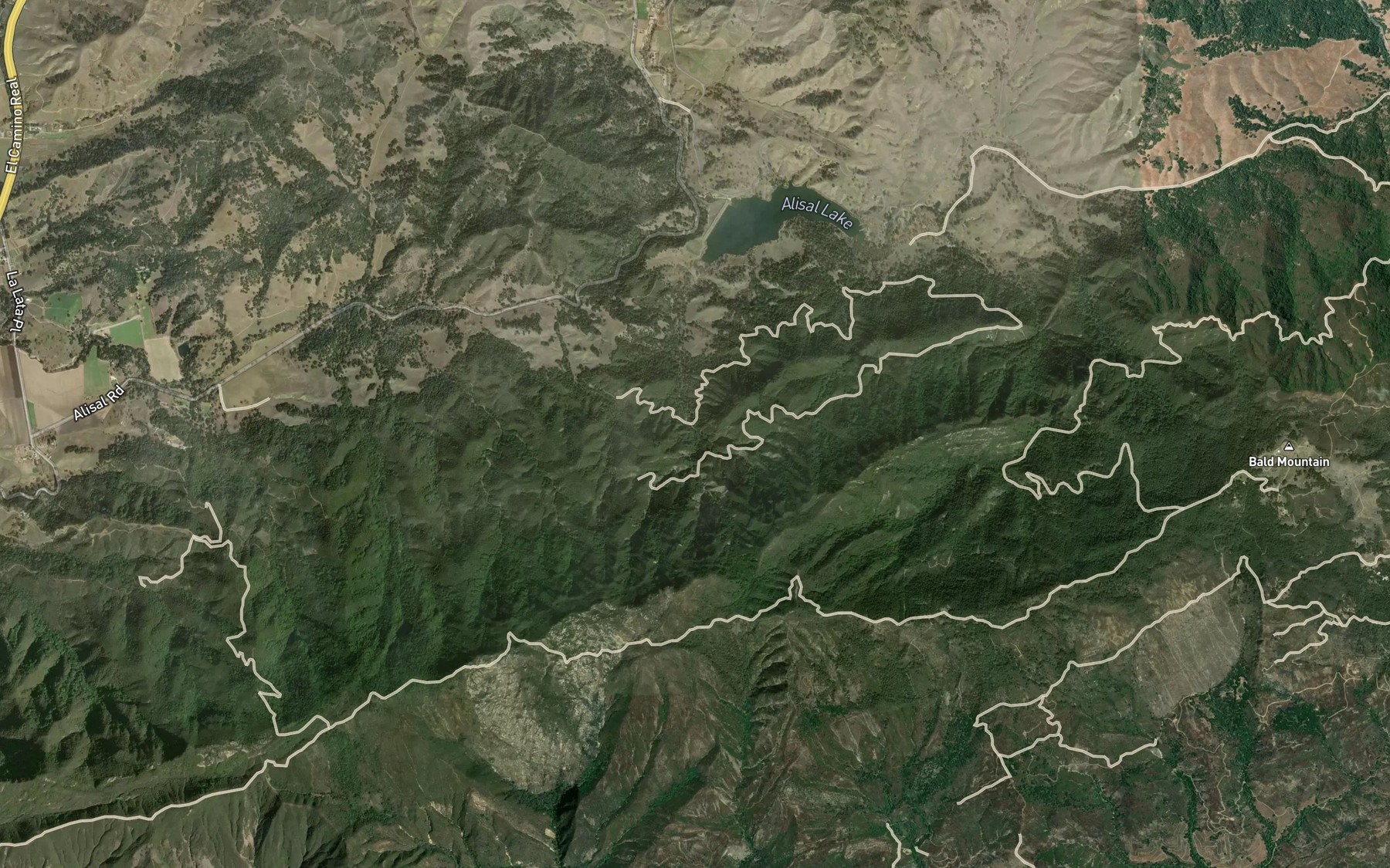 Satellite map of the Monjas Spring
