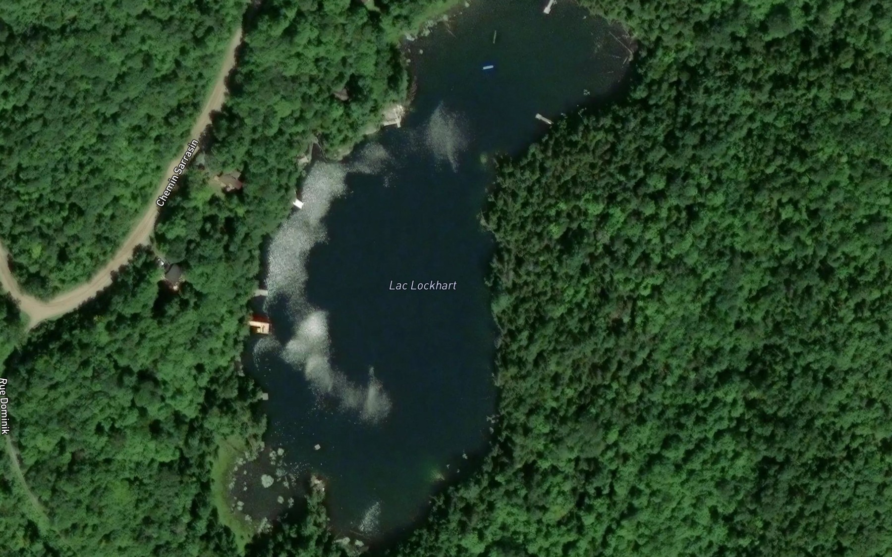 Satellite map of the Lac Lockhart