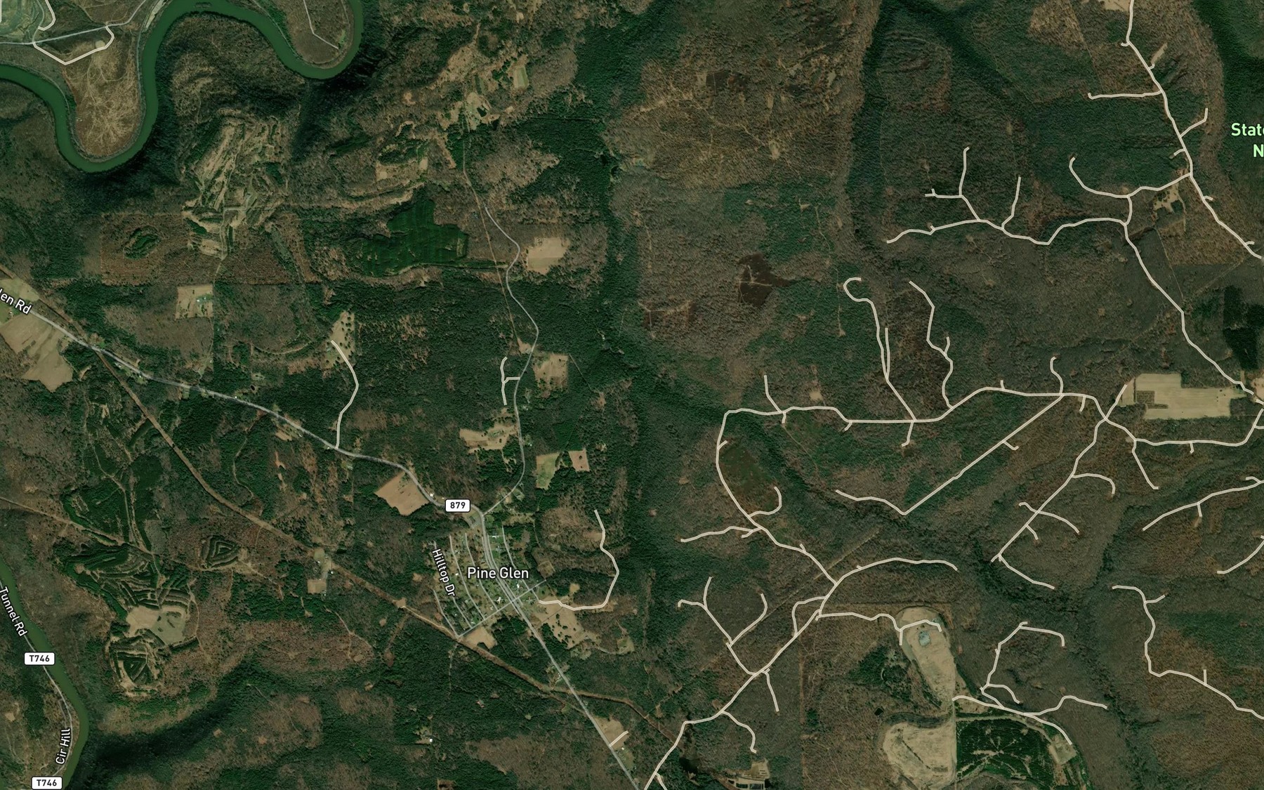 Satellite map of the Big Sterling Spring