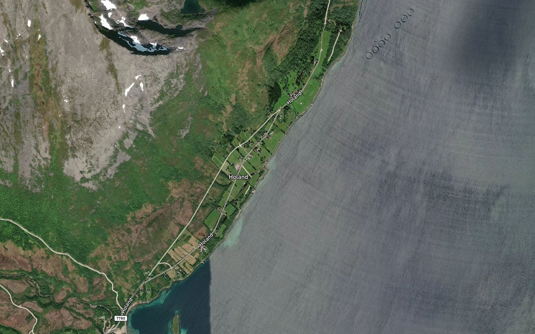 Satellite map of the Valen