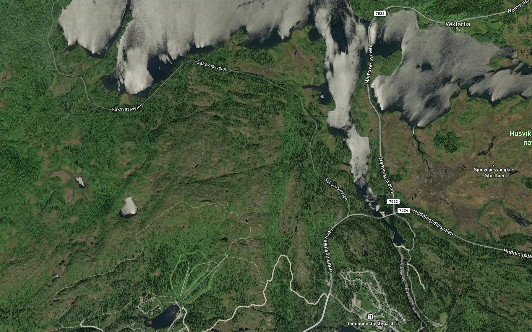 Satellite map of the Bathusbekken
