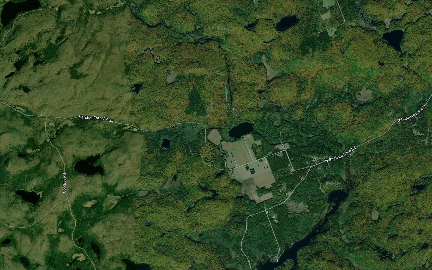 Satellite map of the Lunan Creek