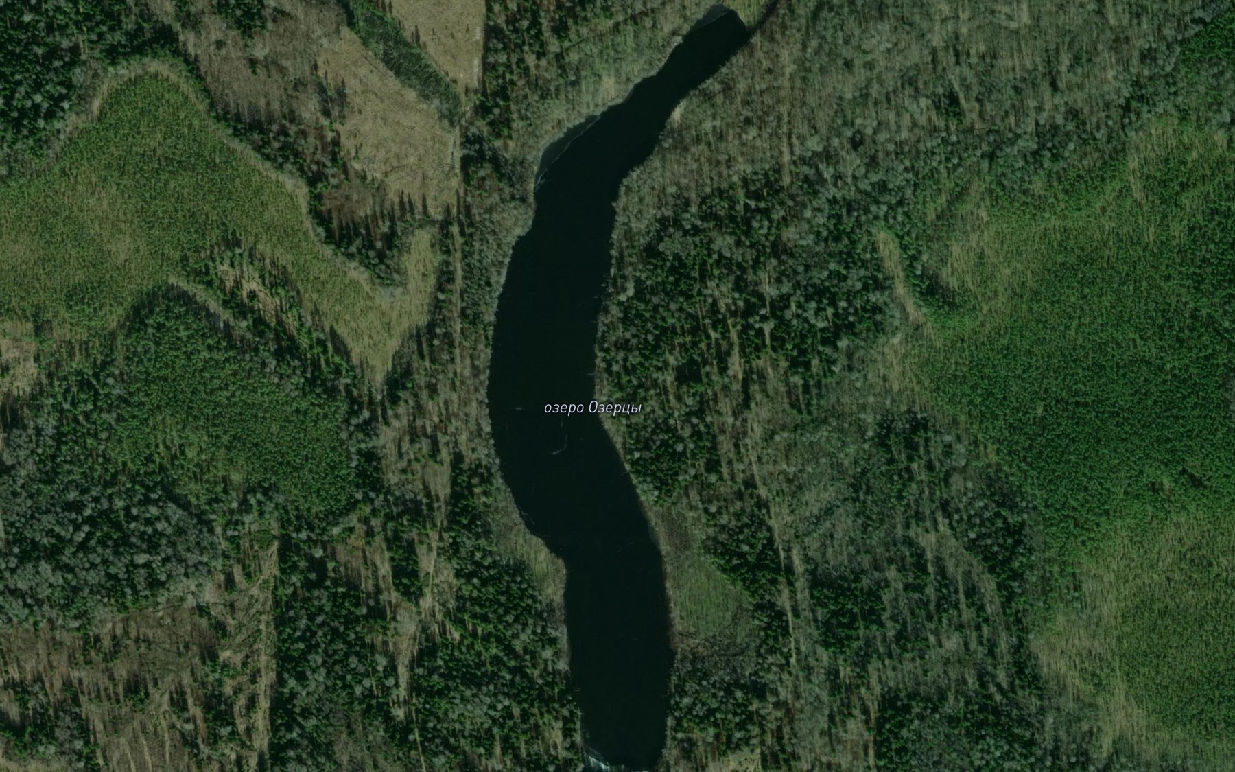 Satellite map of the Ozero Ozertsy