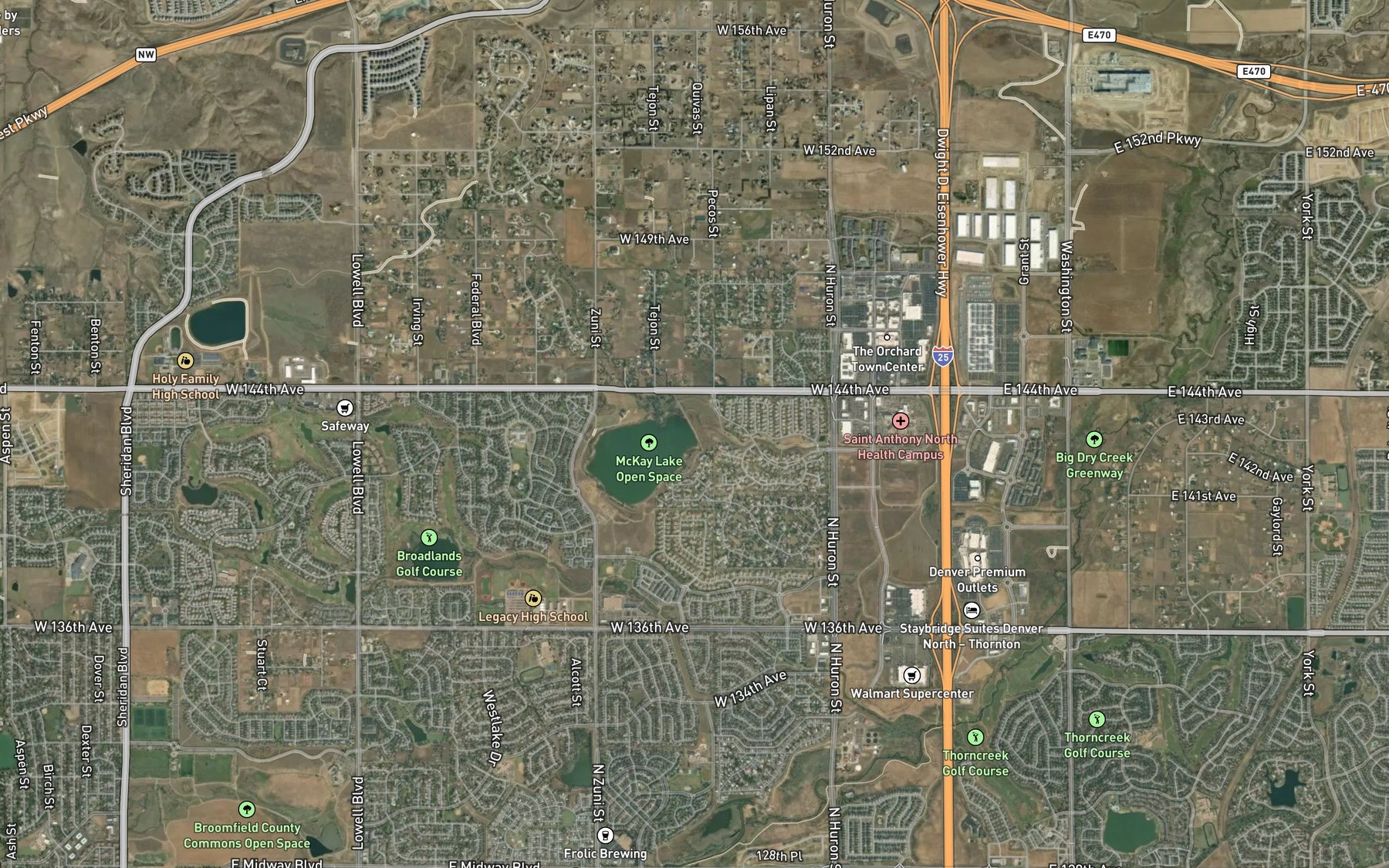 Satellite map of the Spot 6