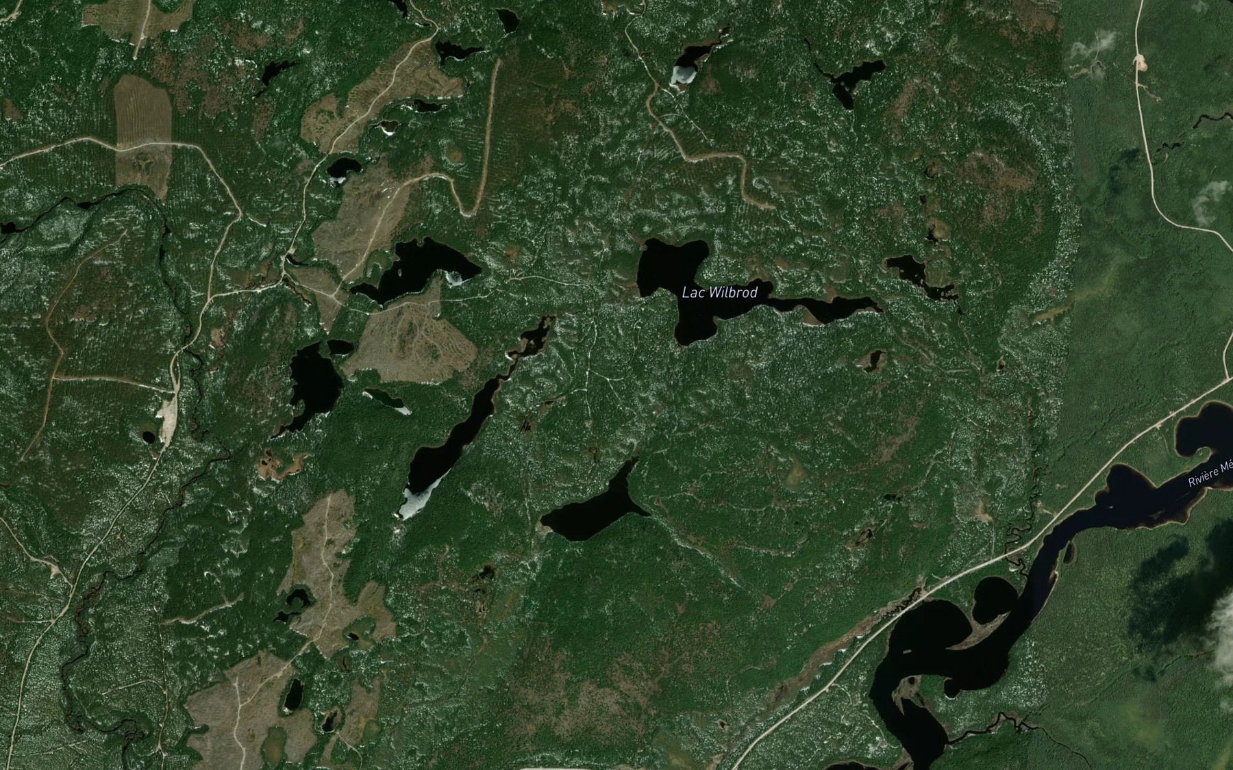 Satellite map of the Lacs Nisin