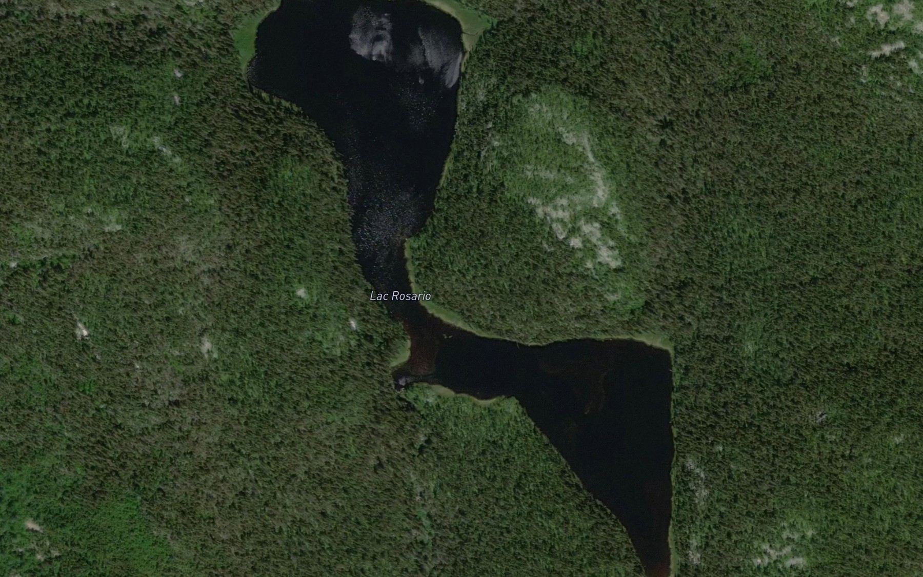 Satellite map of the Lac Rosario