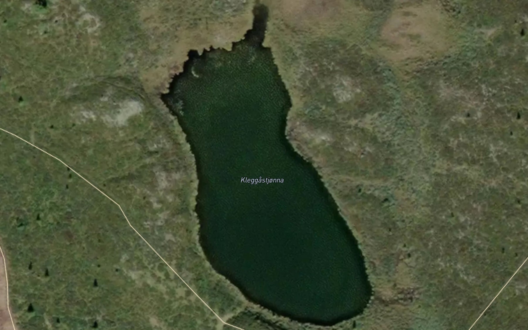 Satellite map of the Kleggjeastjonna