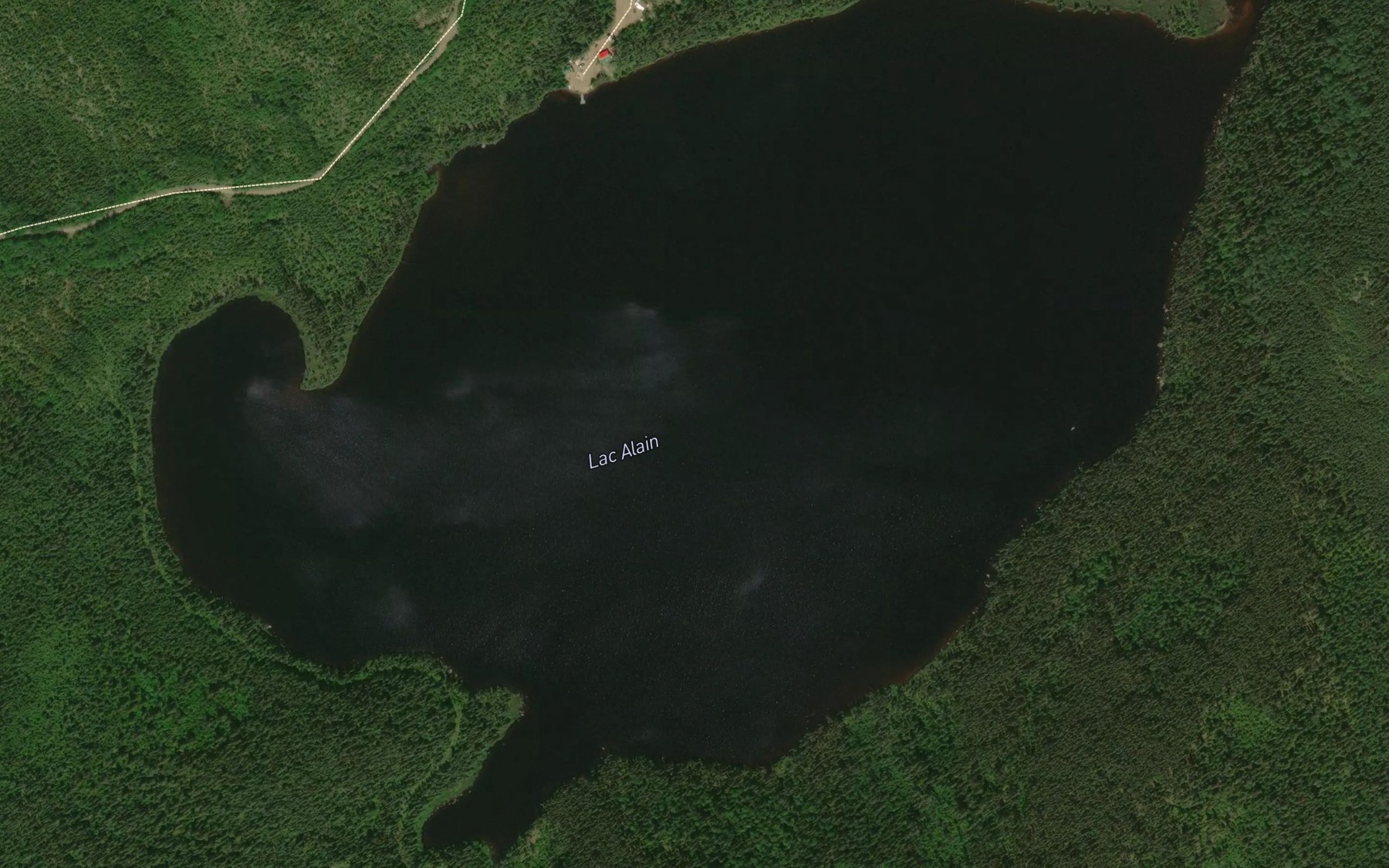 Satellite map of the Lac Alain