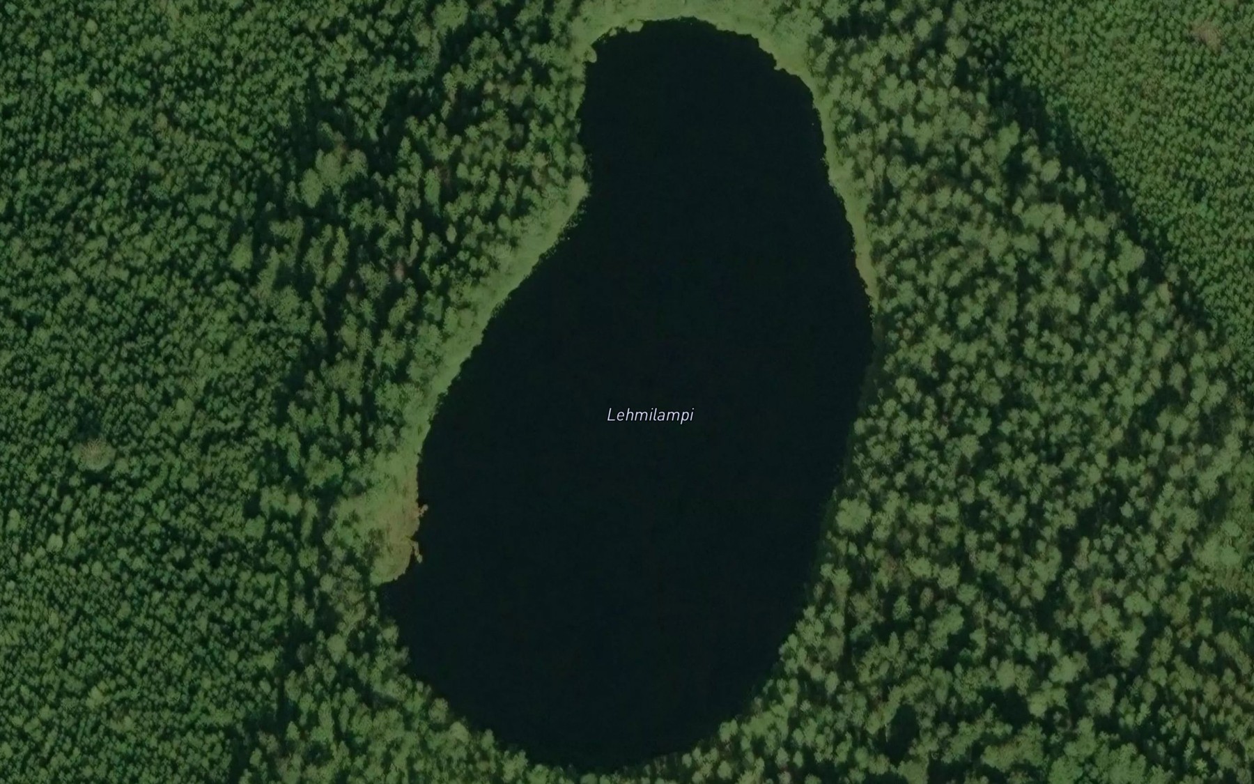 Satellite map of the Lehmilampi