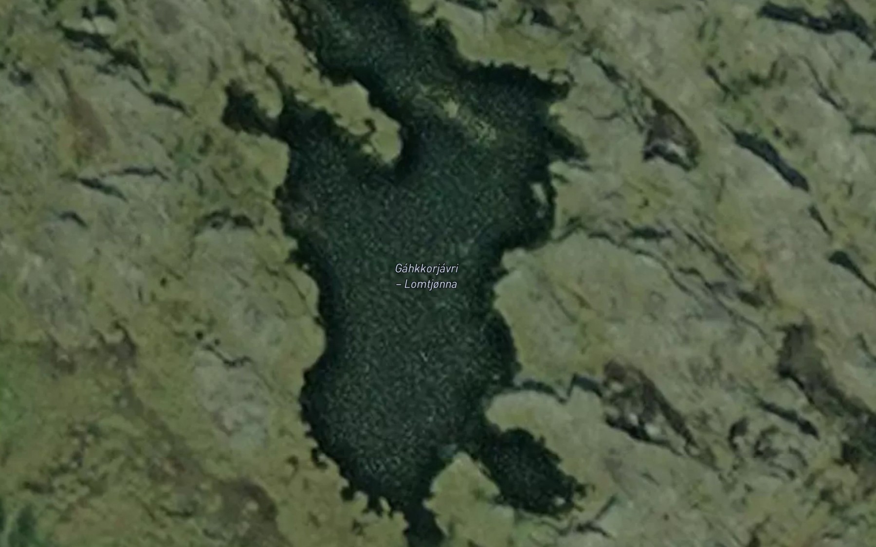 Satellite map of the Lomtjorna