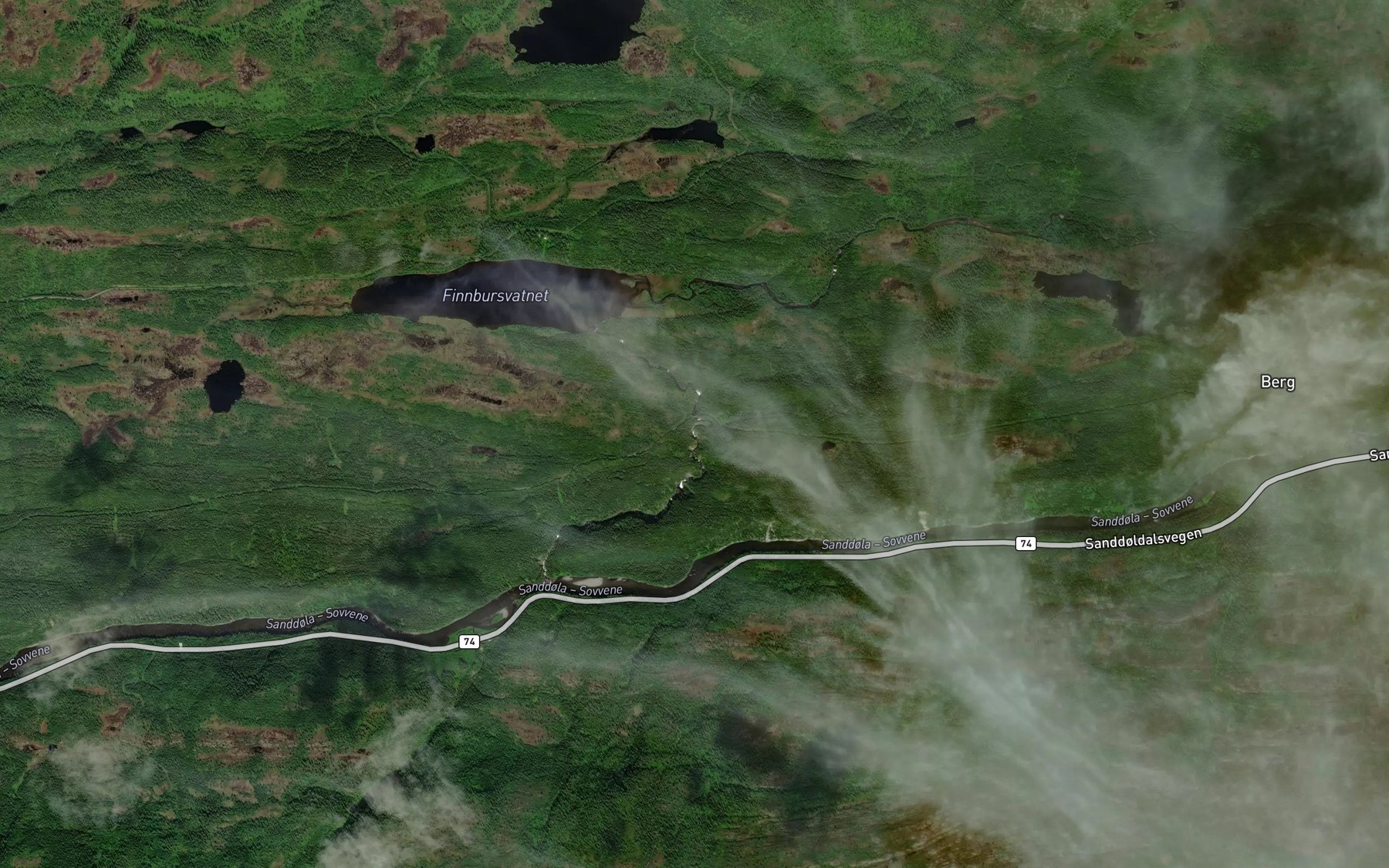Satellite map of the Loftarn
