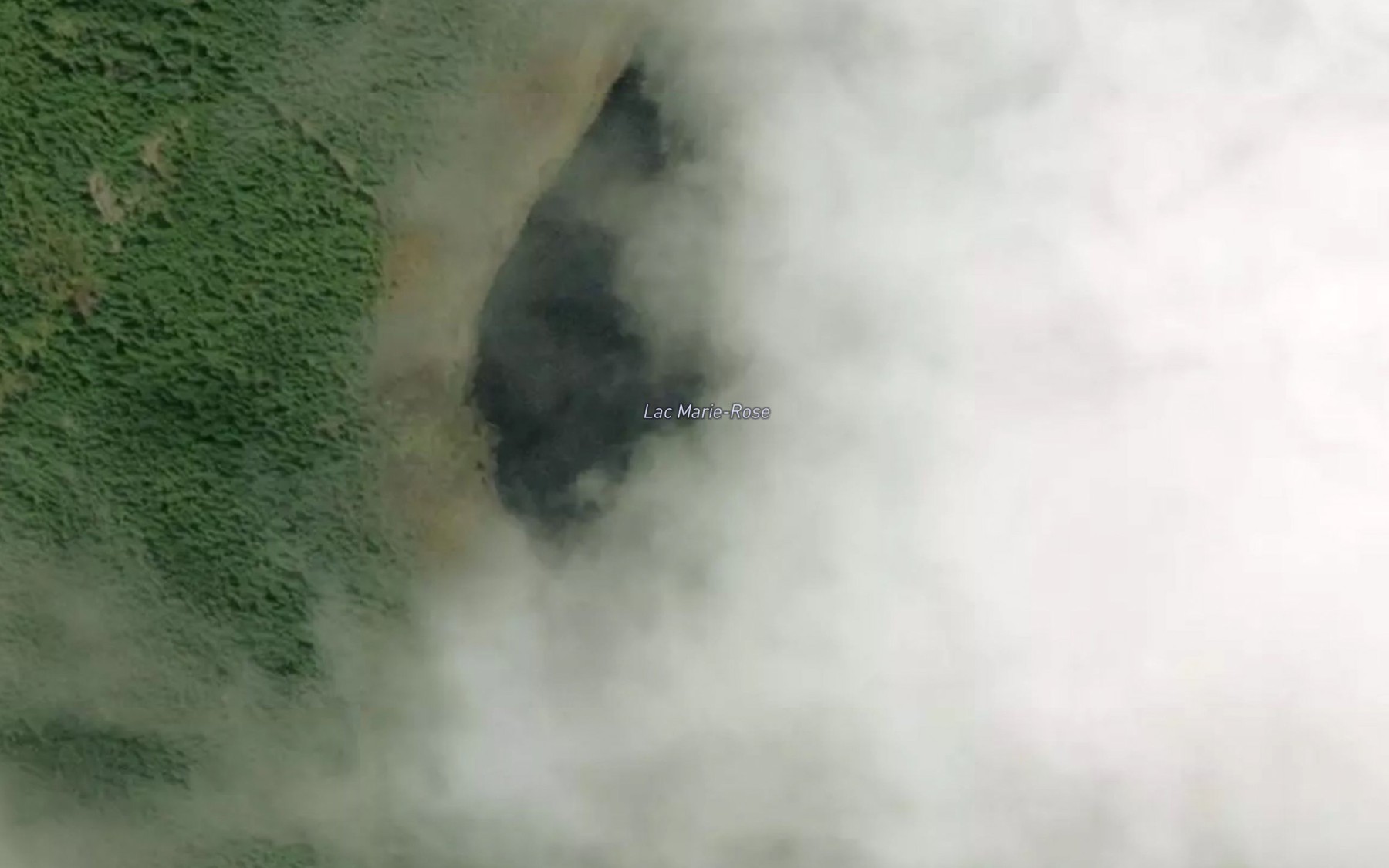 Satellite map of the Lac Marie-Rose