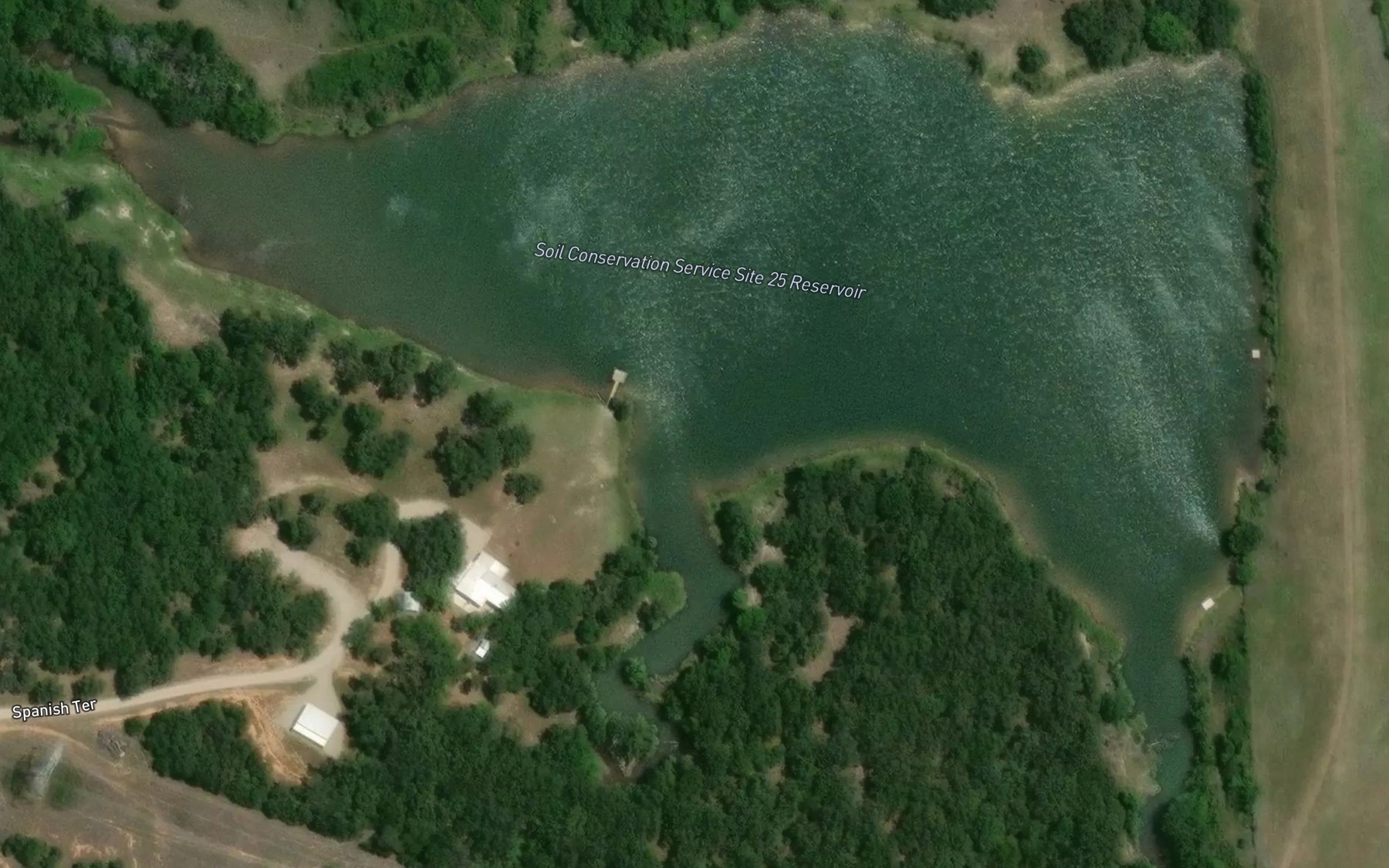 Satellite map of the Reservoir Number Twentyfive