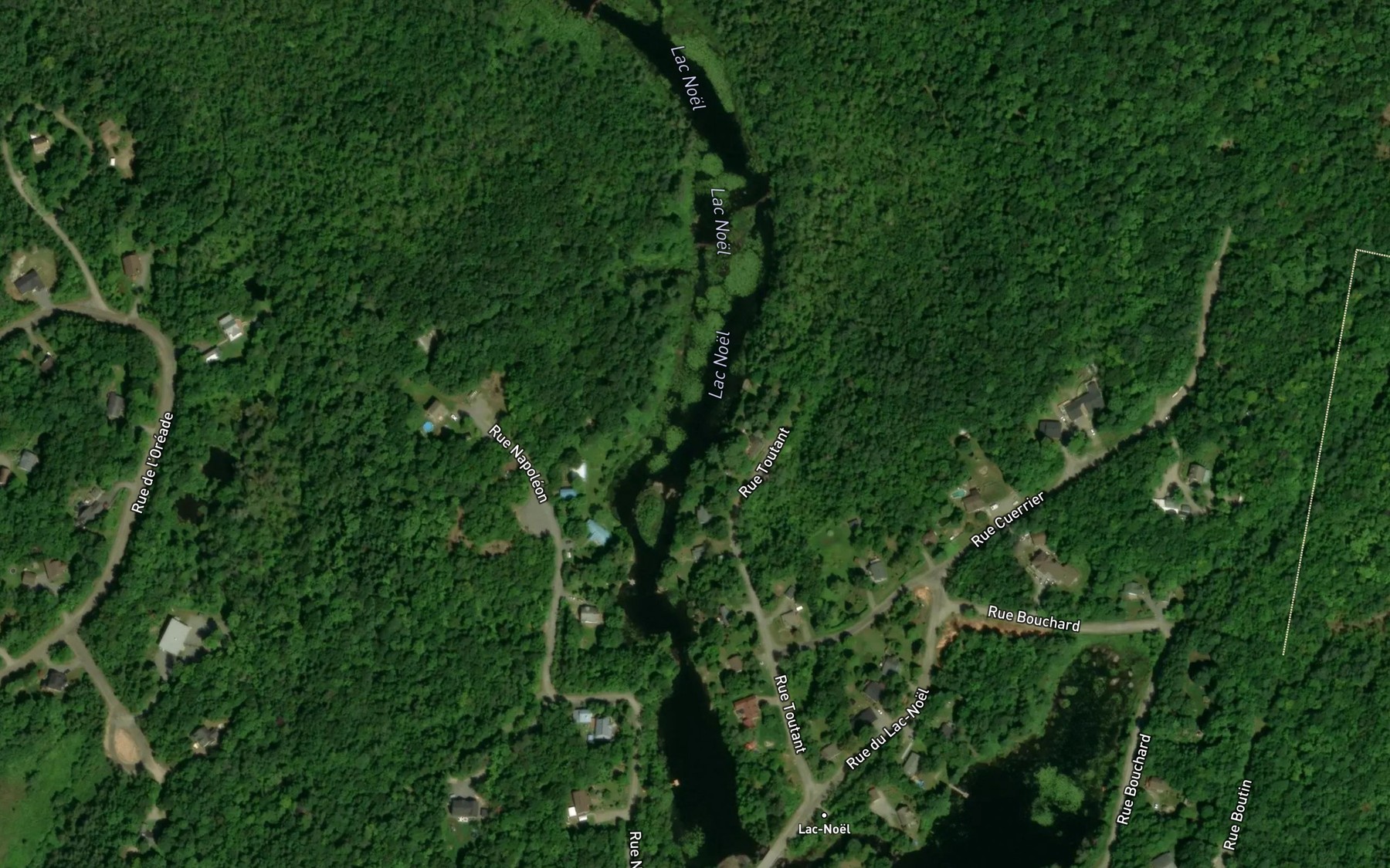 Satellite map of the Lac Noel