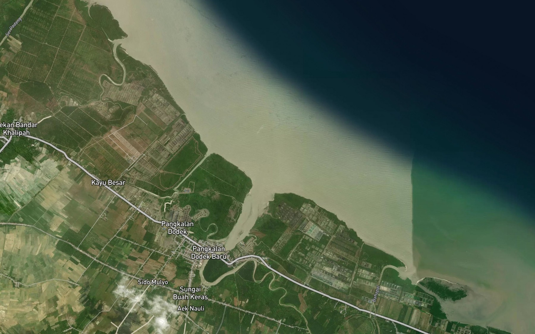 Satellite map of the Sungai Pagurawan