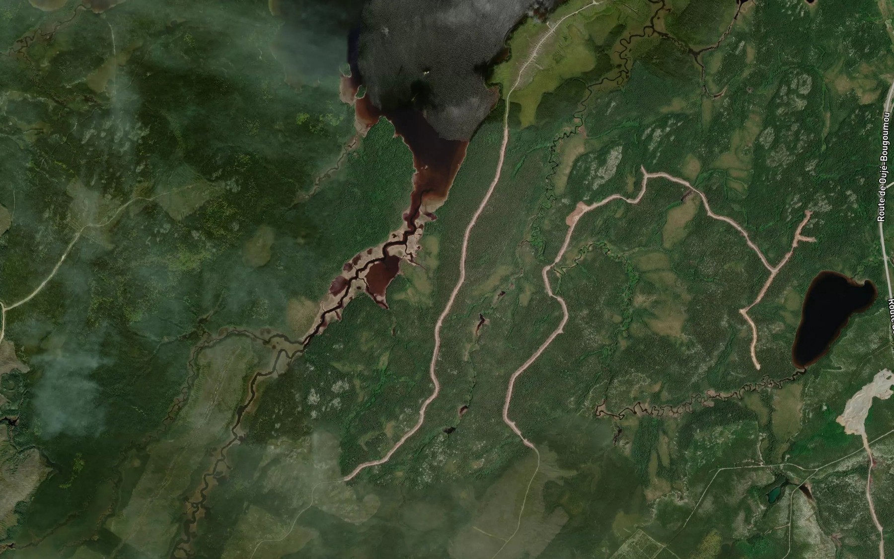 Satellite map of the Ruisseau Springer