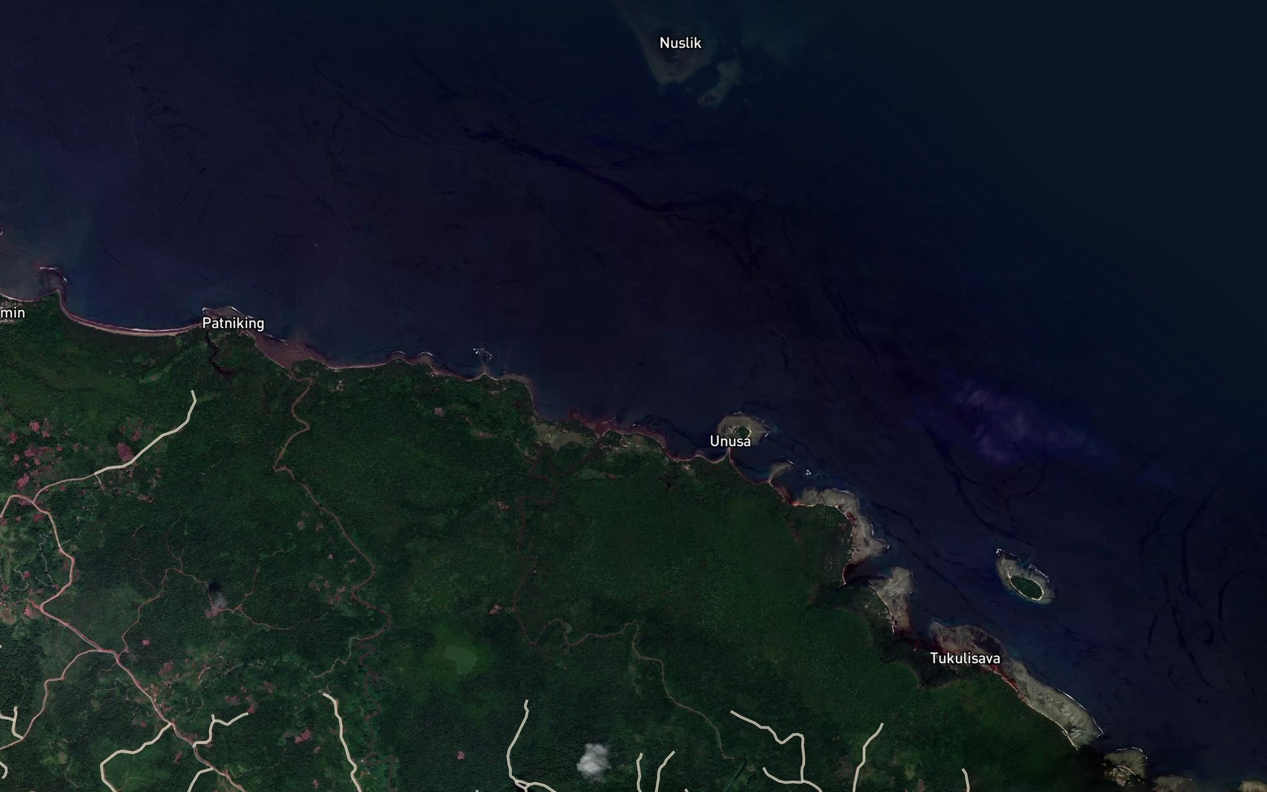 Satellite map of the Mosse River