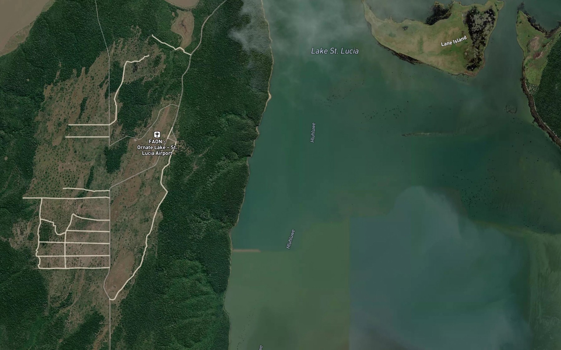 Satellite map of the The Coves