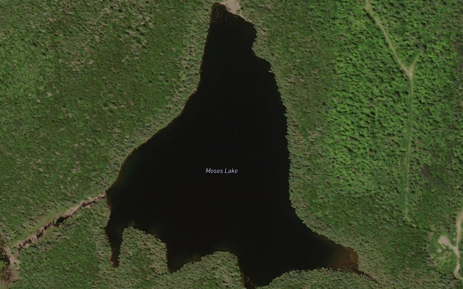 Satellite map of the Moses Lake