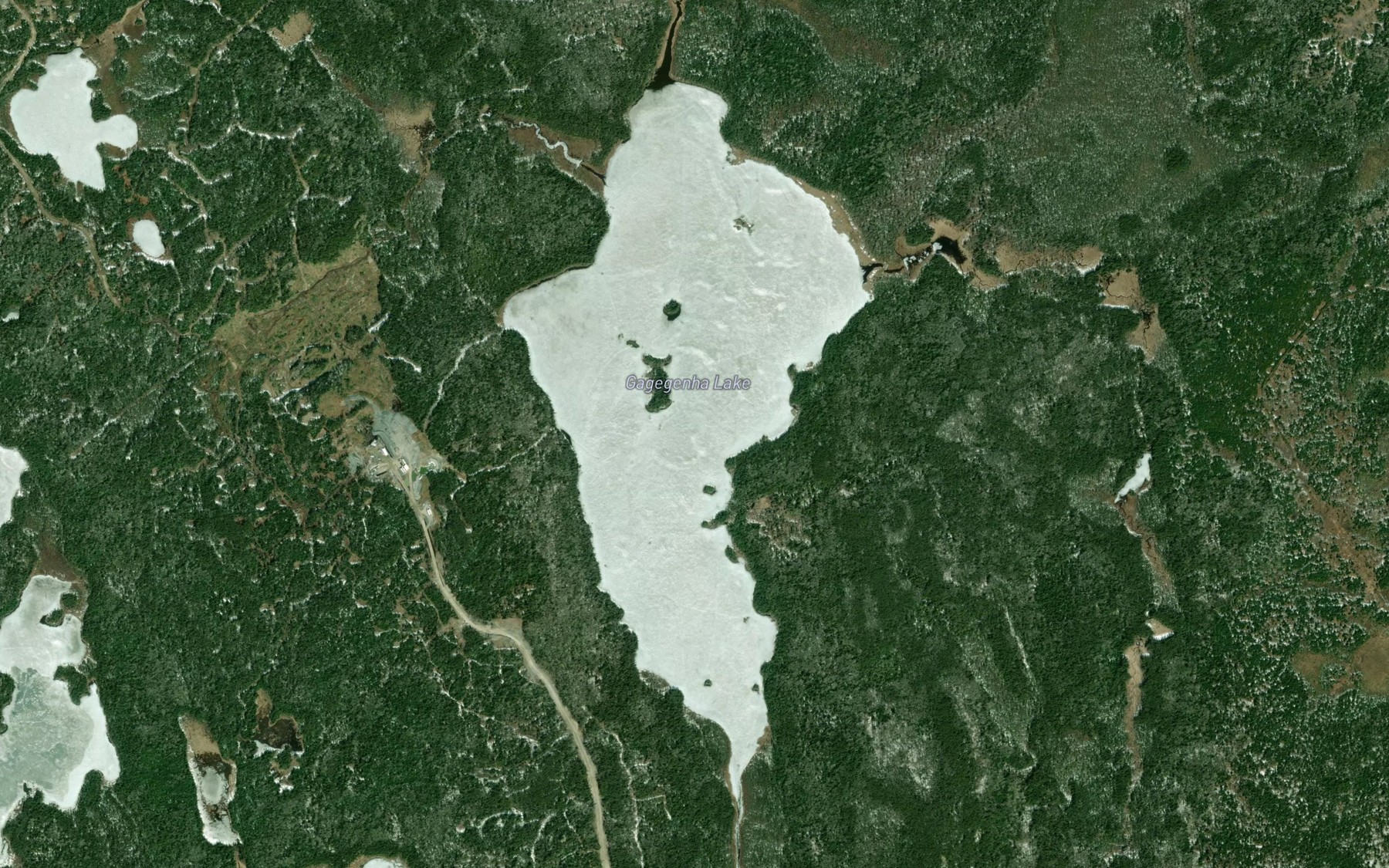 Satellite map of the Gagegenha Lake